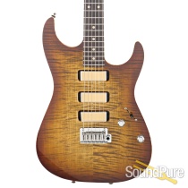 Anderson Drop Top Light Tiger Eye Burst Guitar #08-19-24N Anderson Drop Top Light Tiger Eye Burst Guitar #08-19-24N