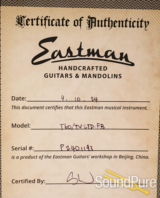 Eastman T60/TV/LTD FB Electric Guitar  #P2401193 — image 5
