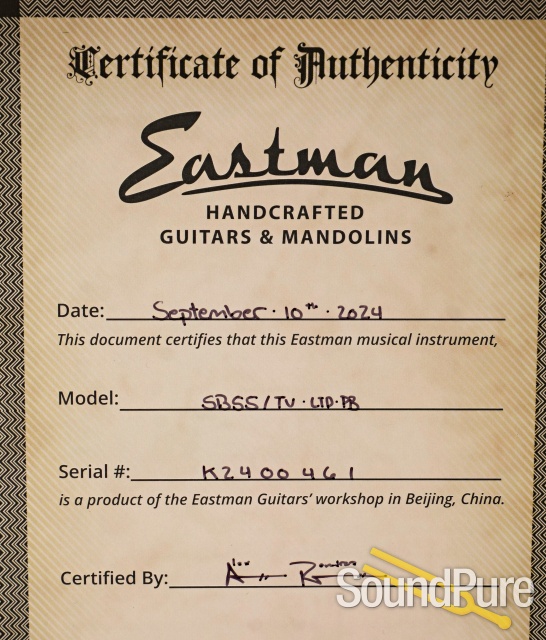 Eastman SB55/TV Pomona Blonde Electric Guitar #K2400461 — image 5