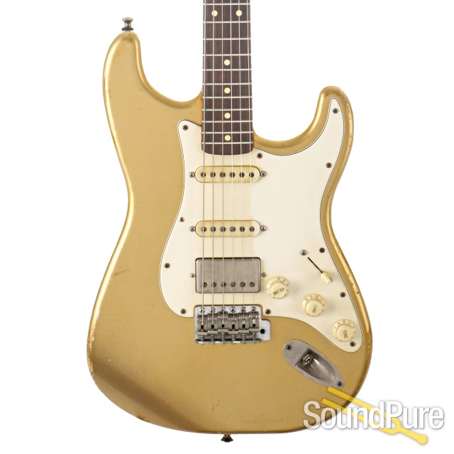 Danocaster Double Cut HSS Firemist Gold Guitar #N/A - Used — image 1