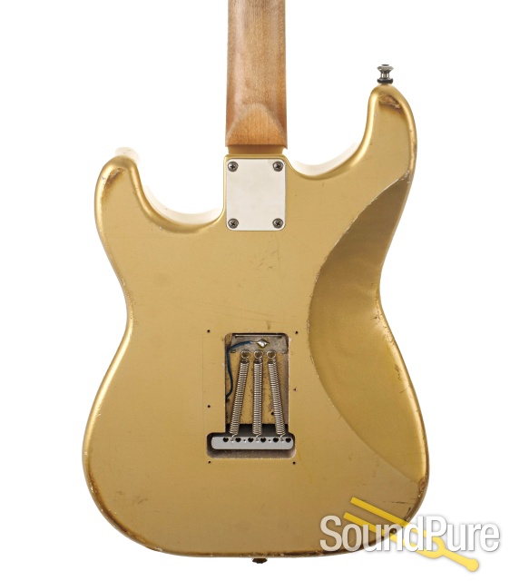Danocaster Double Cut HSS Firemist Gold Guitar #N/A - Used — image 5