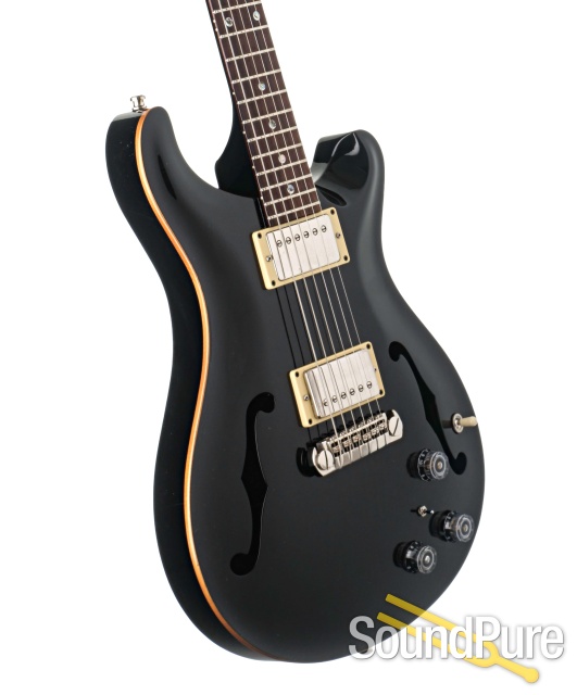 PRS Hollowbody II Black Electric Guitar #7124225 - Used — image 2