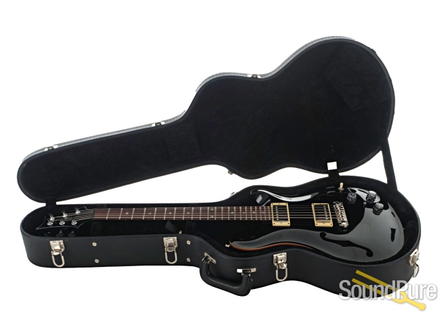 PRS Hollowbody II Black Electric Guitar #7124225 - Used — image 4