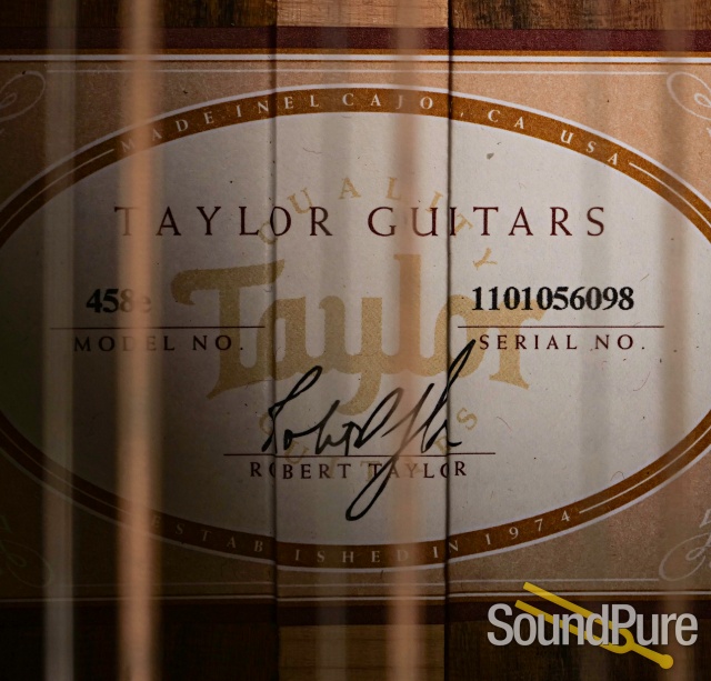 Taylor 458e 12-String Acoustic Guitar #1101056098 - Used — image 8