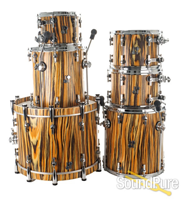Sonor SQ2 6 Piece Drum Set-Tiger Stripe - Used