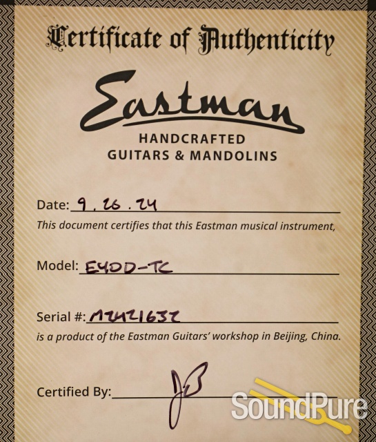 Eastman E40D-TC Acoustic Guitar #M2421632 — image 5