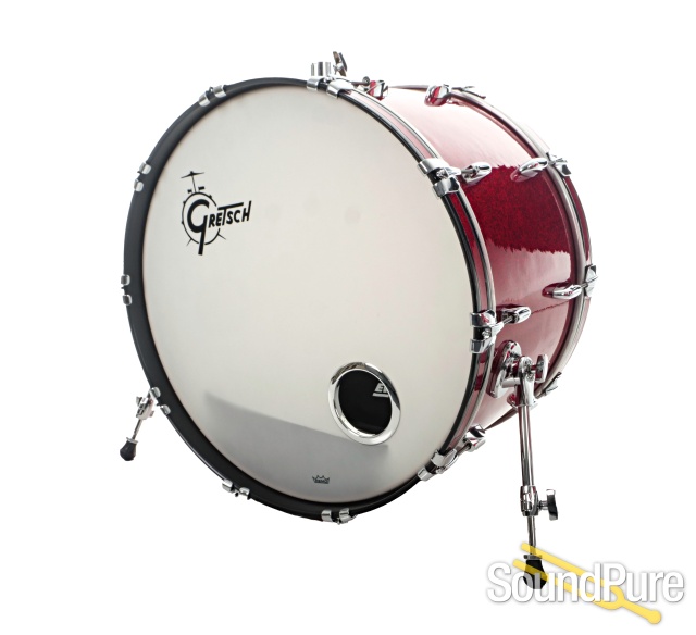 Gretsch USA Custom Red Sparkle Drum Kit 5pc - Used — image 5