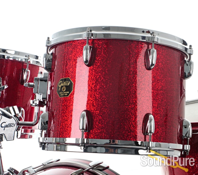 Gretsch USA Custom Red Sparkle Drum Kit 5pc - Used — image 6