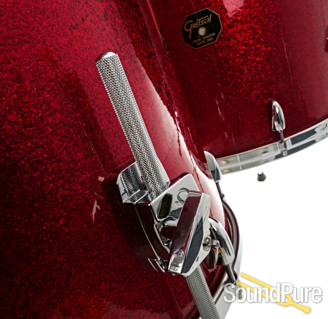 Gretsch USA Custom Red Sparkle Drum Kit 5pc - Used — image 7