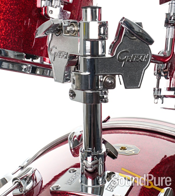 Gretsch USA Custom Red Sparkle Drum Kit 5pc - Used — image 9