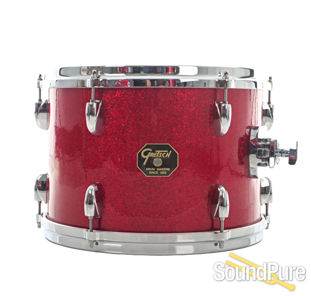 Gretsch USA Custom Red Sparkle Drum Kit 5pc - Used — image 13