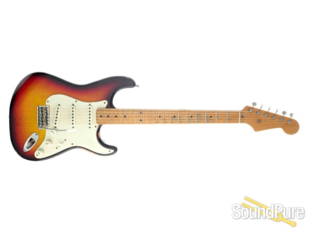 Nacho Guitars S 3-Tone Burst Electric Guitar #2269 - Used — image 2
