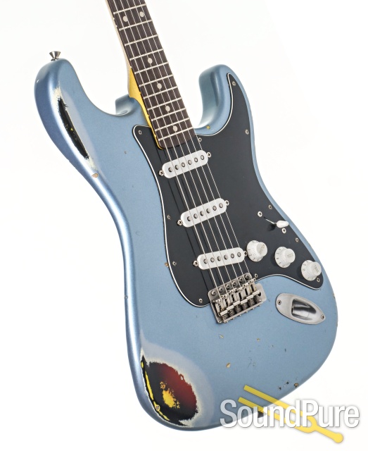 Nash S-63 Iced Blue over Sunburst Guitar #MOJ-16 - Used — image 2