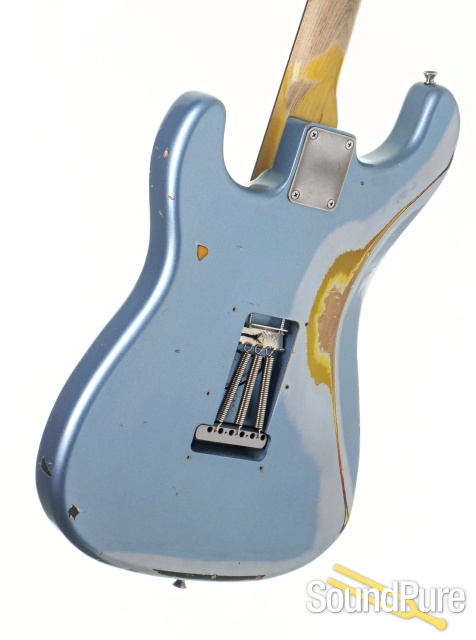 Nash S-63 Iced Blue over Sunburst Guitar #MOJ-16 - Used — image 3