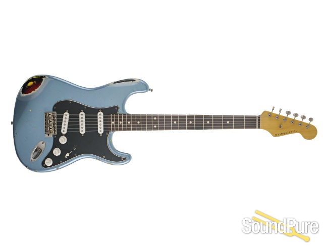 Nash S-63 Iced Blue over Sunburst Guitar #MOJ-16 - Used — image 8
