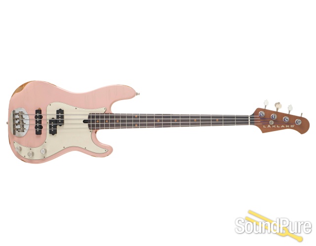 Lakland US Classic 44-64 Aged Shell Pink Bass #P40156 - Used — image 8