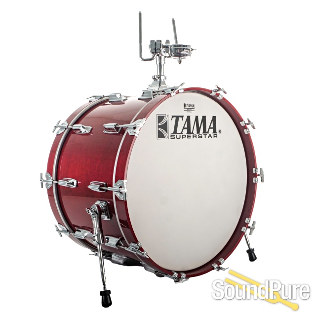 Tama Superstar Birch 4pc Drum Kit Gloss Red - Used — image 6