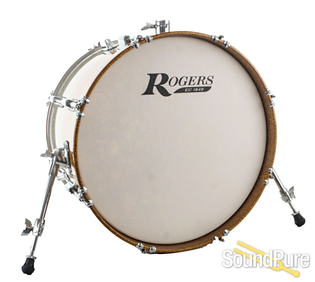 Rogers Powertone LE Drum Set Gold/Silver - Used — image 4