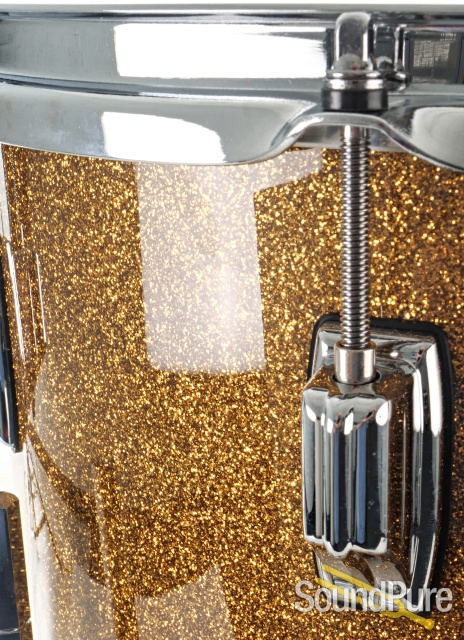 Rogers Powertone LE Drum Set Gold/Silver - Used — image 9