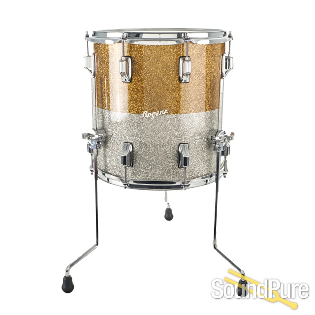 Rogers Powertone LE Drum Set Gold/Silver - Used — image 11