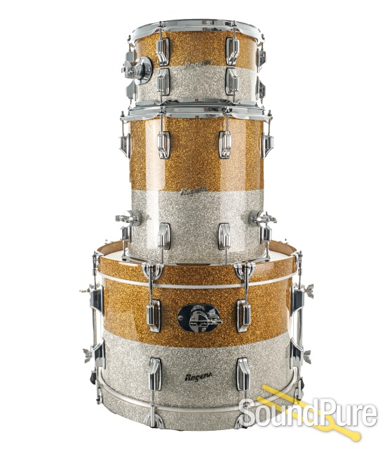Rogers Powertone LE Drum Set Gold/Silver - Used