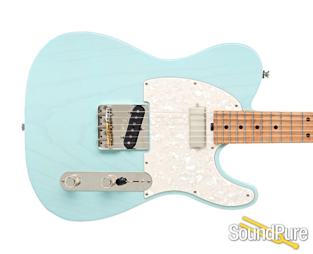 Tuttle Custom Classic T Daphne Blue Guitar #537 - Used — image 4