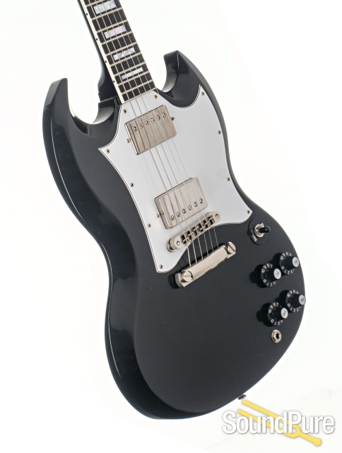 Gibson CS SG Custom Ebony Electric Guitar #CS300484 - Used — image 2