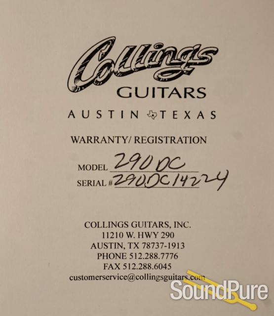Collings 290-DC Electric Guitar #14224 - Used — image 5