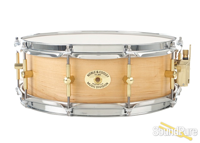 Noble & Cooley SS Maple Natural Satin Snare Drum 5x14 — image 1