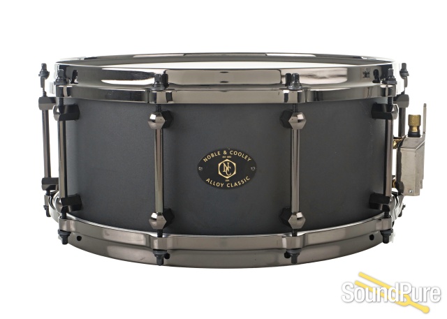 Noble & Cooley Alloy Classic Black Snare Drum 6x14 — image 1
