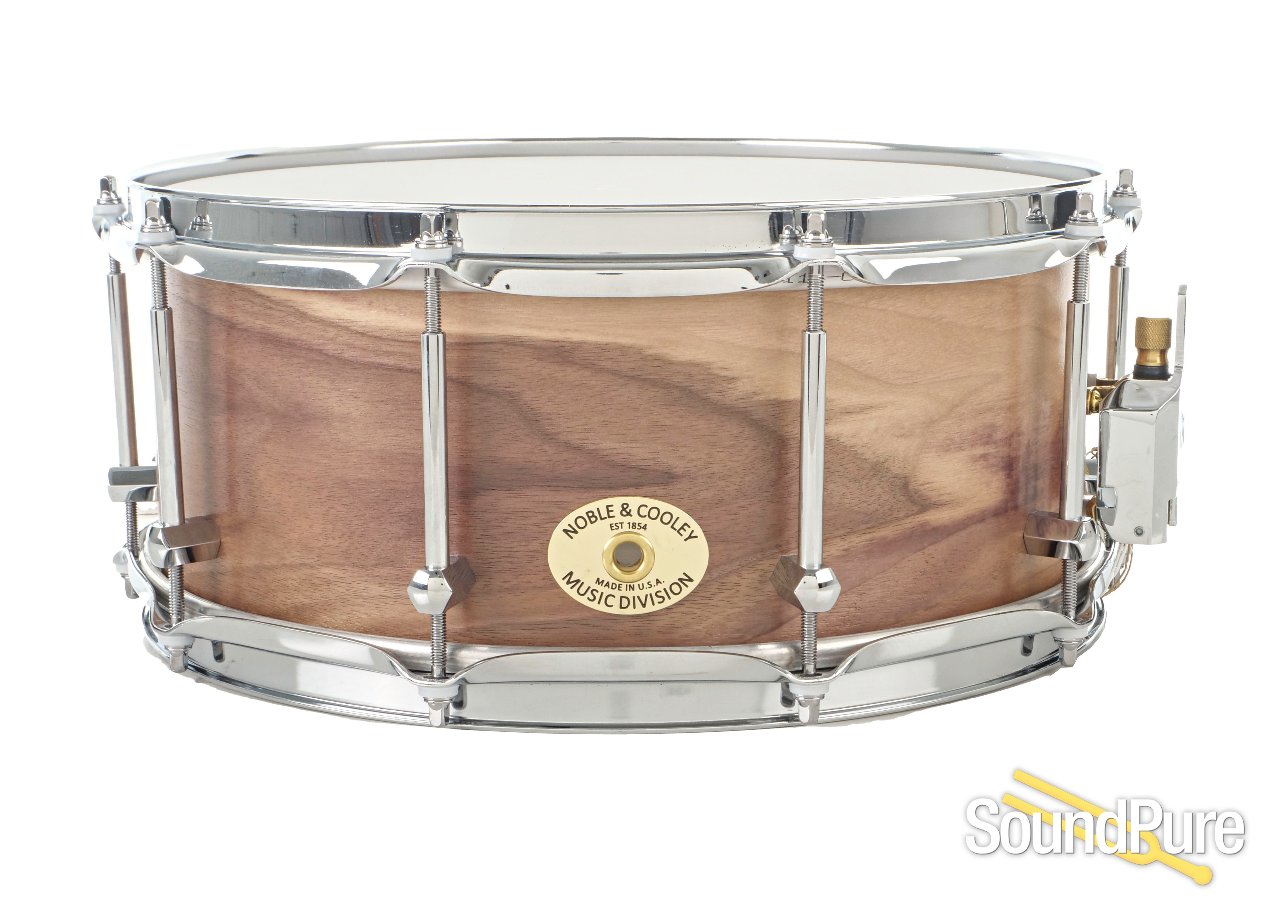 Noble & Cooley SS Walnut Snare Drum 6x14 Natural Satin