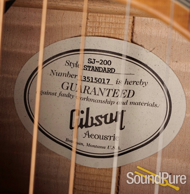 Gibson SJ-200 Standard Acoustic Guitar #13515017 - Used — image 7