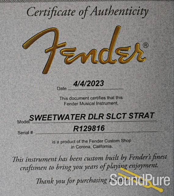 Fender CS Dealer Select Strat Guitar #R129816 - Used — image 5