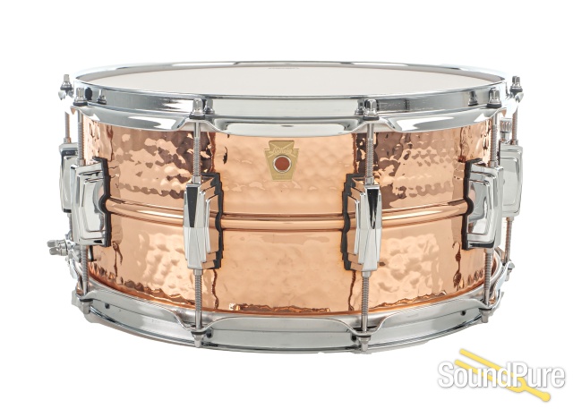Ludwig 6x14 Hammered Copper Snare Drum — image 1