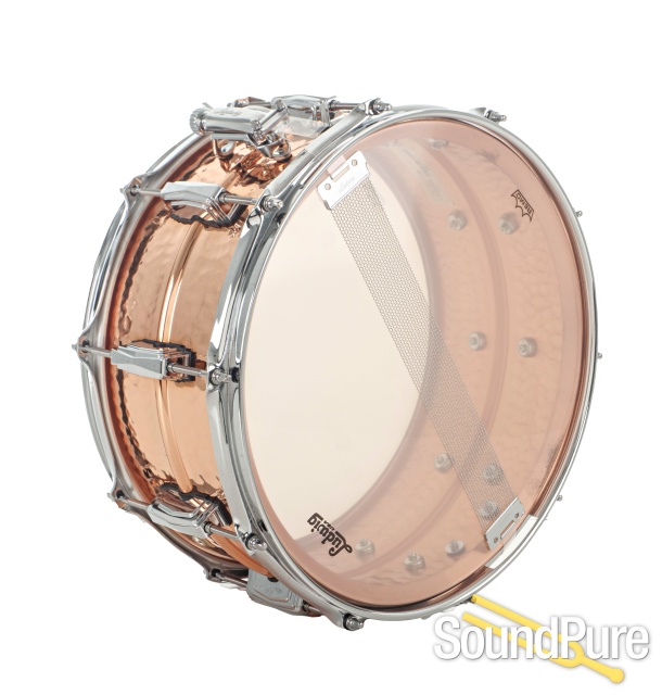 Ludwig 6x14 Hammered Copper Snare Drum — image 3