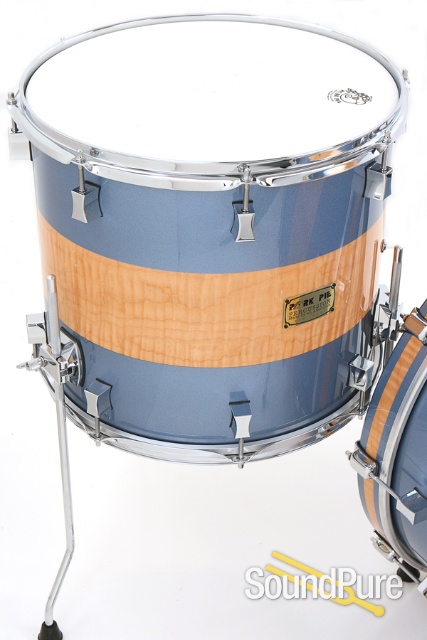 Pork Pie 3pc Maple Shell Pack Pocaro Blue / Curly Maple — image 5