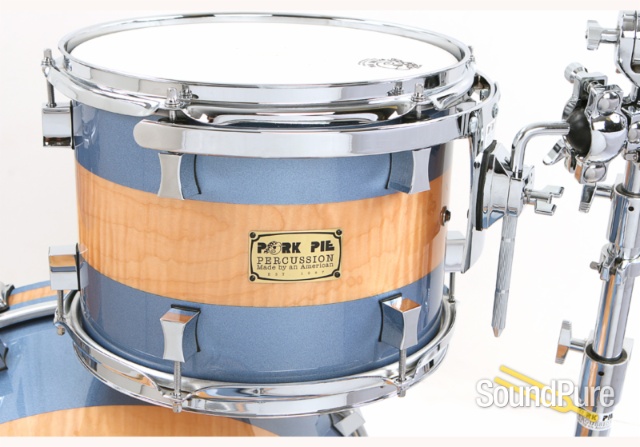 Pork Pie 3pc Maple Shell Pack Pocaro Blue / Curly Maple — image 7