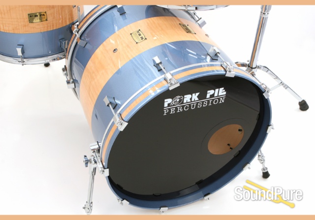 Pork Pie 3pc Maple Shell Pack Pocaro Blue / Curly Maple — image 8