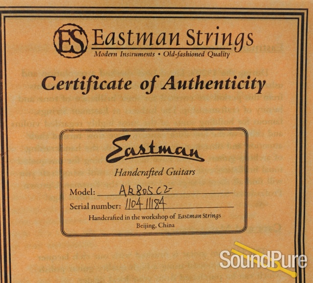Eastman AR805CE Archtop Guitar #1184 - Used — image 3