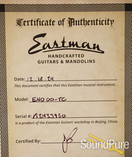 Eastman E40 00-TC Acoustic Guitar #M2433950 — image 5