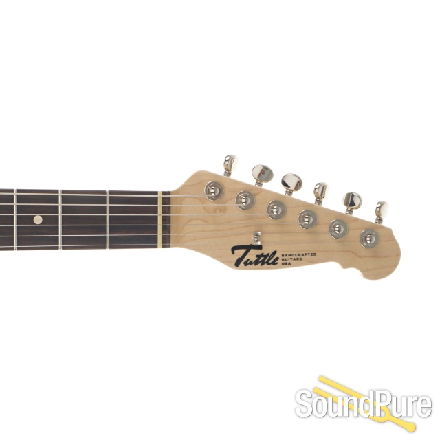 Tuttle Tuned ST Olympic White Electric Guitar #920 - Used — image 3