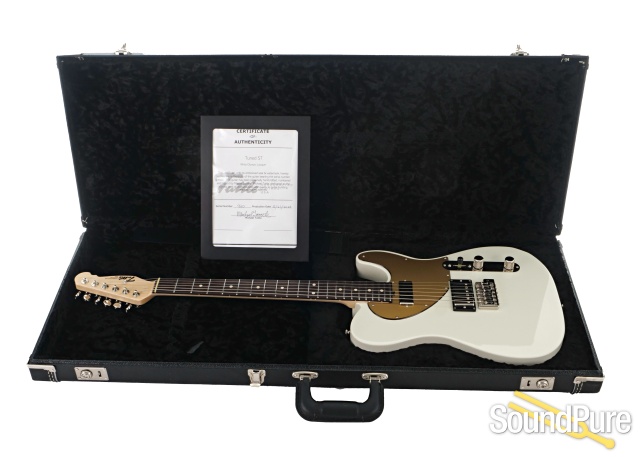 Tuttle Tuned ST Olympic White Electric Guitar #920 - Used — image 5