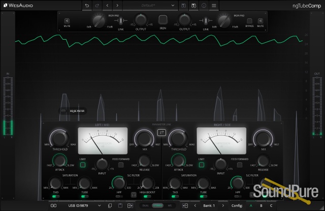 WesAudio ngTubeCOMP Tube Compressor with Digital Recall — image 8