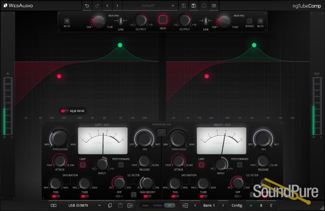 WesAudio ngTubeCOMP Tube Compressor with Digital Recall — image 9