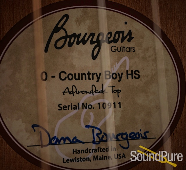 Bourgeois Country Boy O HS Acoustic Guitar #10911 — image 8