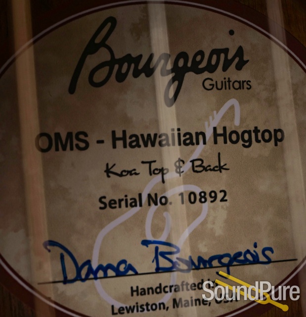 Bourgeois OMS Hawaiian Hogtop Acoustic Guitar #10892 — image 8