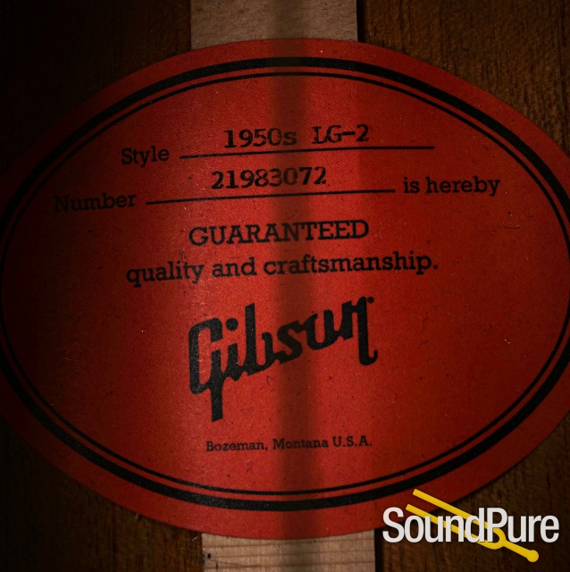 Gibson 1950s LG-2 Acoustic Guitar #21983072 - Used — image 2