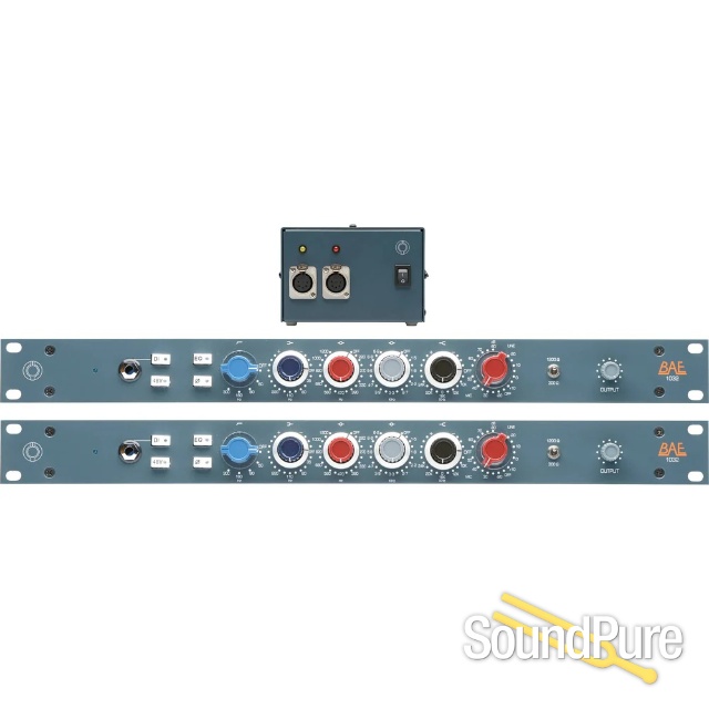BAE 1032 Preamp/EQ Pair With Power Supply — image 1