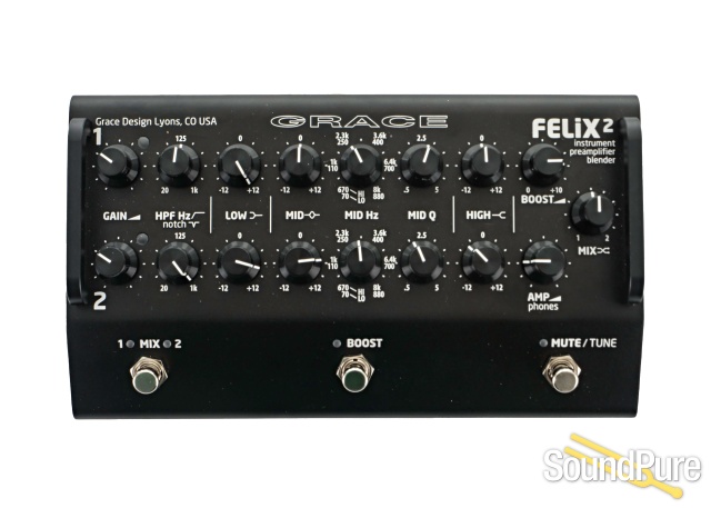 Grace Felix 2 Acoustic Guitar Preamp/DI (Black) - Used — image 1