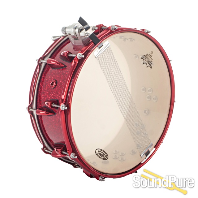 1-OCDP Red Sparkle Adrian Young Snare Drum- Used — image 3